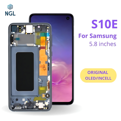 LCD Screen Replacement Assembly with Frame for Samsung Galaxy S10E