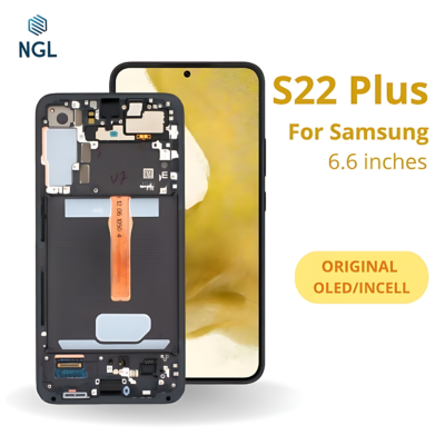 LCD Screen Replacement Assembly with Frame for Samsung Galaxy S22 Plus