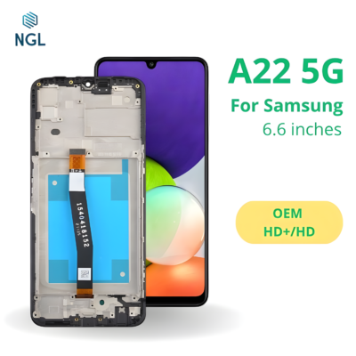 LCD Screen Replacement Assembly with Frame for Samsung Galaxy A22 5G