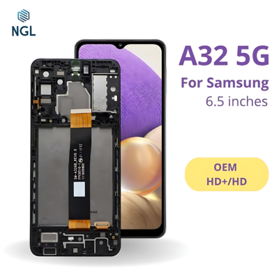 LCD Screen Replacement Assembly with Frame for Samsung Galaxy A32 5G