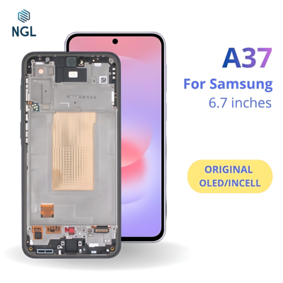 LCD Screen Replacement Assembly with Frame for Samsung Galaxy A37