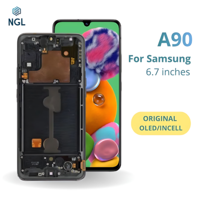 LCD Screen Replacement Assembly with Frame for Samsung Galaxy A90