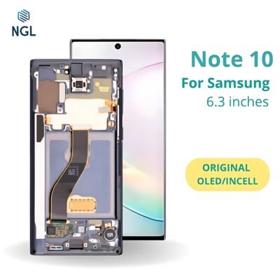 LCD Screen Replacement Assembly with Frame for Samsung Galaxy Note 10
