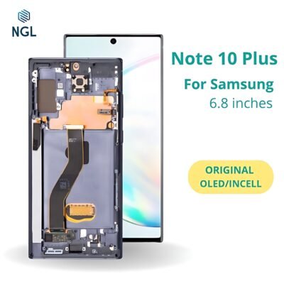LCD Screen Replacement Assembly with Frame for Samsung Galaxy Note 10 Plus