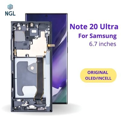 LCD Screen Replacement Assembly with Frame for Samsung Galaxy Note 20 Ultra